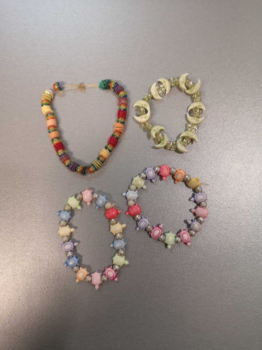 ленти за глава, фибички, к-кт декорация на кичури, гривни с герданчета