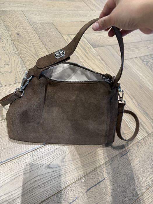 Сумка , натур эальная замша