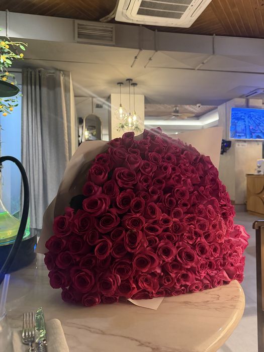 Розовые розы 180-250шт