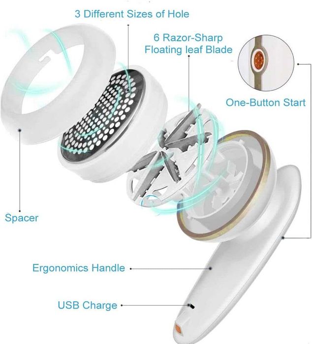 Акумулаторна машина за премахване на мъхчета