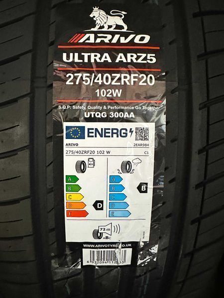 Нови летни гуми ARIVO 275/40R20 102W RUN FLAT НОВ DOT БОРД 2754020