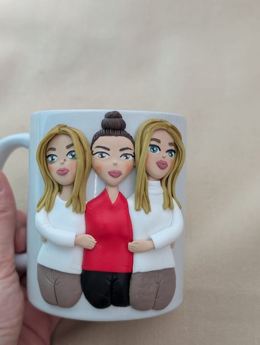 Căni personalizate figurine modelate din lut polimeric (fimo)