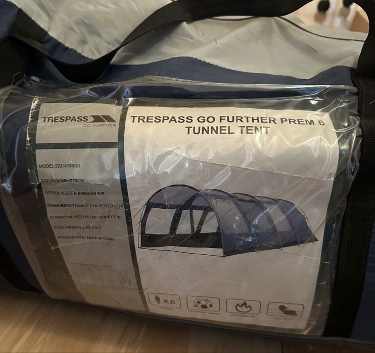 Cort trespass go further prem 6 tunnel tent