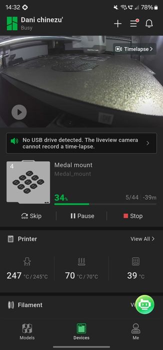 Bambu p2s combo ultra super printer3D FDM