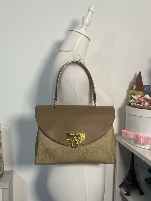 Nina Ricci Geanta de Mana Piele Naturala Made in Italy