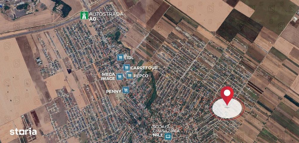 Teren intravilan, 500 mp, Str. Trandafirilor - Comuna Berceni