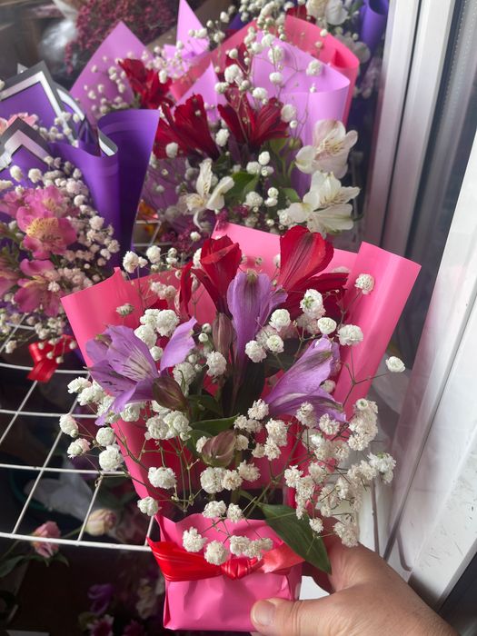 Букет - корзинка к 8 марта