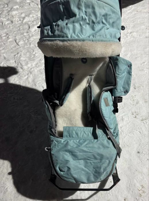 Санки-коляска с утеплителем