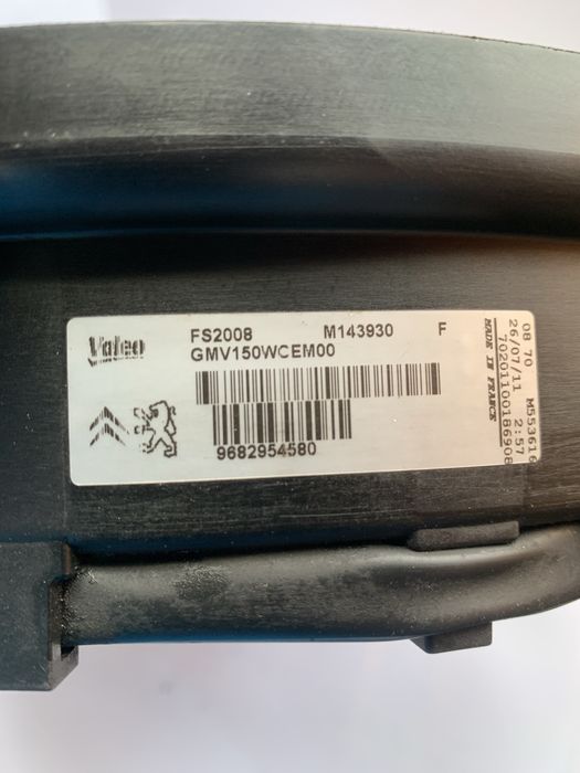 Gmv electroventilator Peugeot 508 gt cod: 968294580