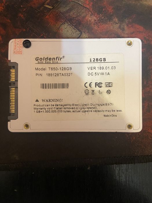SSD диск на 128гб под систему