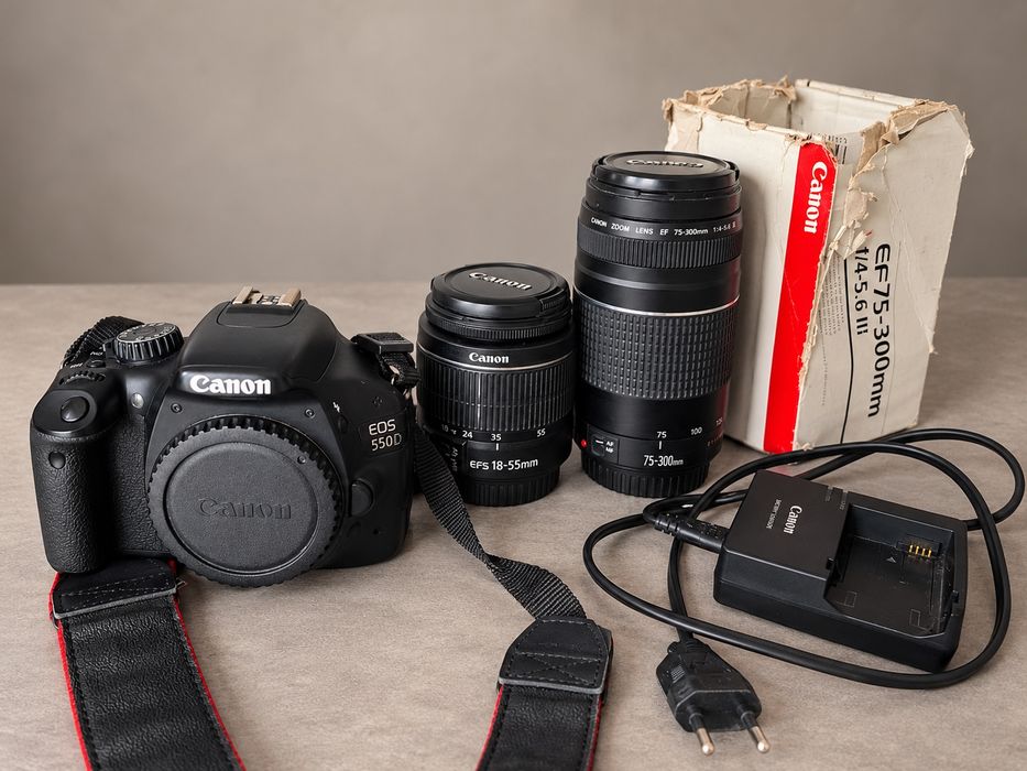 Set aparat foto Cannon EOS 550D