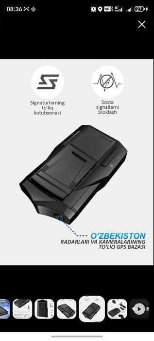 Neoline X-COP 7700s Black antiradar, radar detektori, O'zbekiston uchu