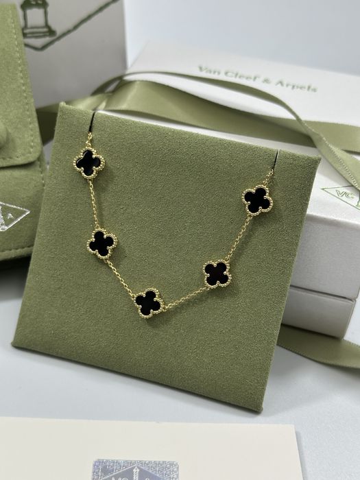 Brățară MINI Van Cleef & Arpels 5 motifs Gold 750 Onyx