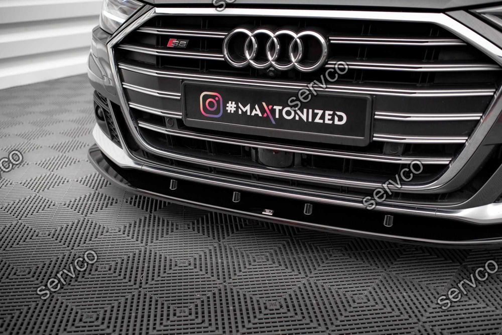 Prelungire splitter bara fata Audi S8 D5 2020- v7 - Maxton Design