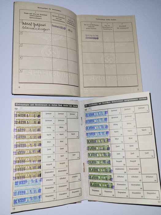 Carte de muncă din timpul lui Hitler