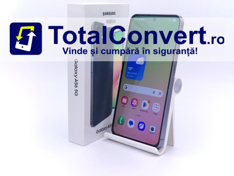 Samsung A56 128GB Black 8GB Dual SIM cutie, Garantie 24 luni | #D92734