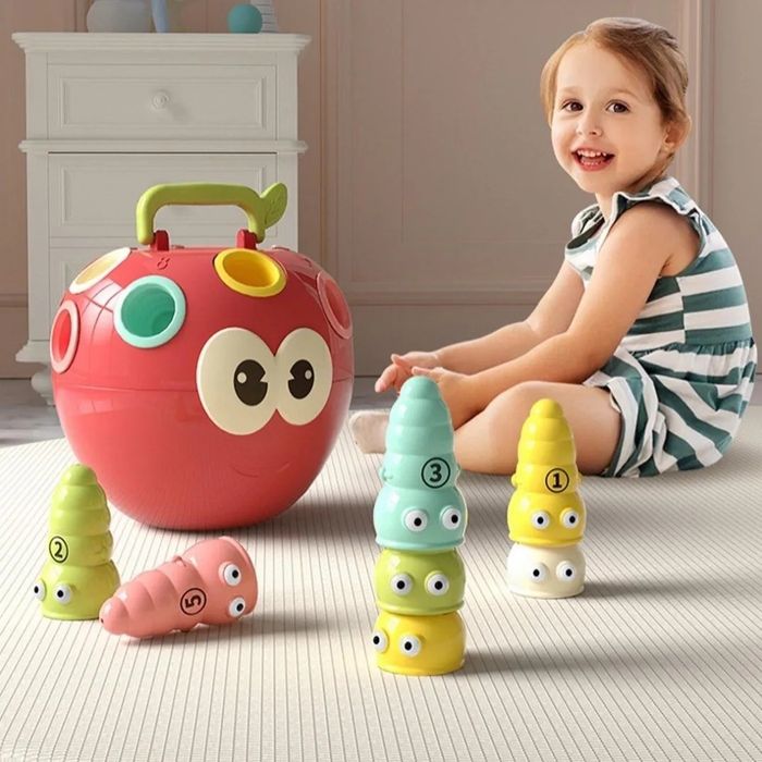 Сортер Яблочко с червячками