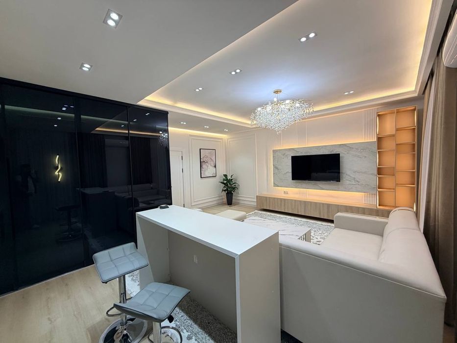 КАМИШ гамбург ёнида янги домда 3 хонали квартира сотилади