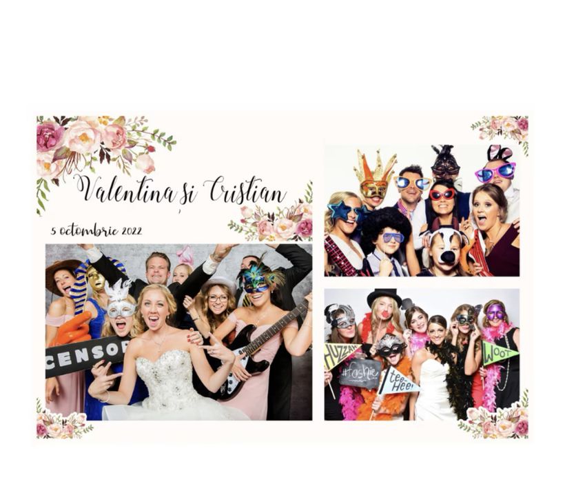 Cabina Foto Premiun pentru Evenimente in Bucuresti/De la 800 lei/Print