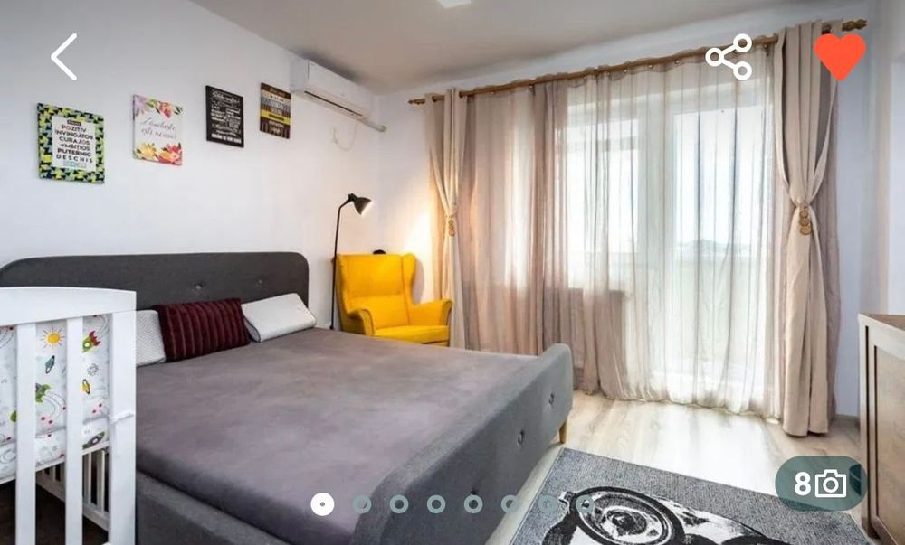 Garsoniera decomandata de închiriat.