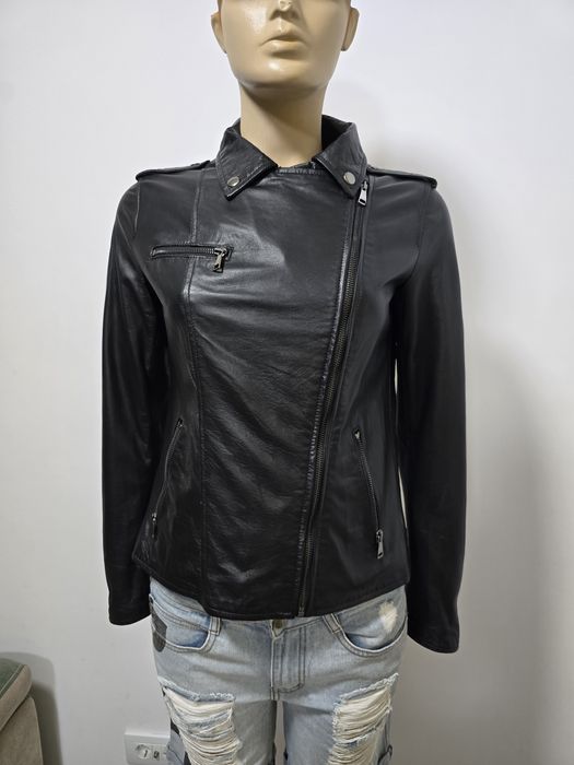 Geaca de piele naturala gen manusa LAYERS ca noua L-XL motor