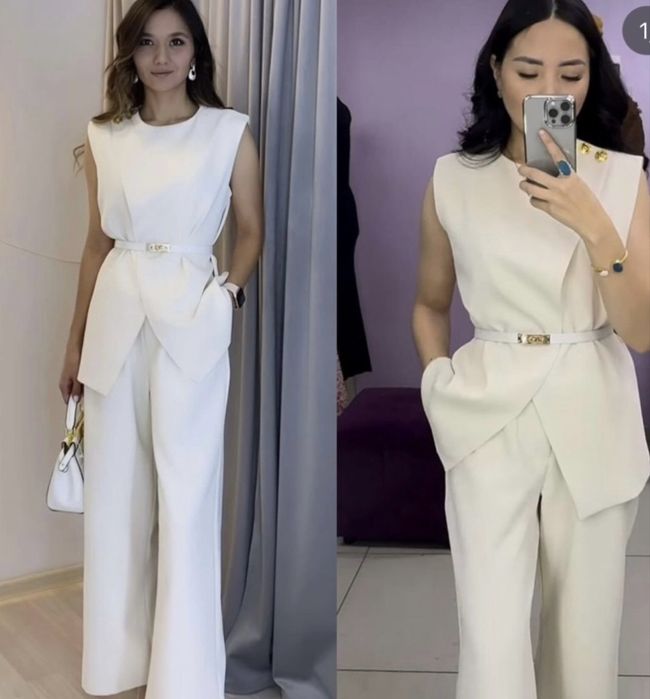 Костюм деловой белый