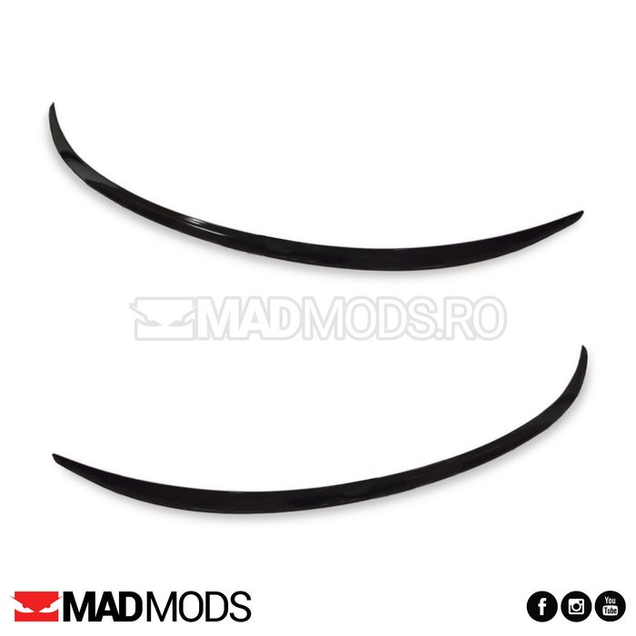 Eleron lip portbagaj haion, 120 cm, Negru Lucios, Multimarca