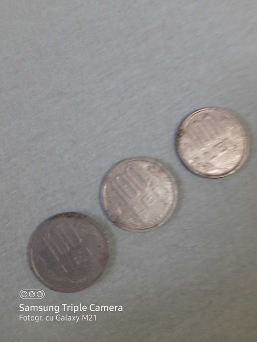 3 monede 100 lei an1992-1994