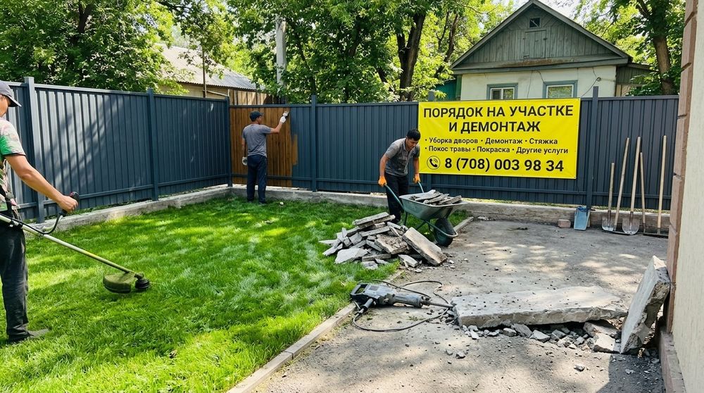 Порядок на участке и демонтаж.