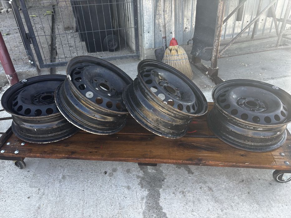 Set 4 jante tablă R15 5x112 OEM VW / Skoda / Seat / Audi
