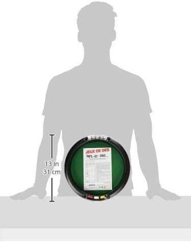 La Ducale - 33 см тава за зарове с 5 зара Yahtzee и 21 жетона. Зелен