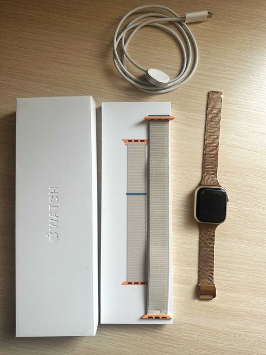 Apple Watch Series 9 41mm Starlight AI Starlight SL GPS - ОТЛИЧНО СЪСТОЯНИЕ