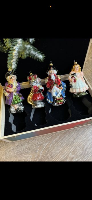 Набор елочных игрушек Щелкунчик стекло