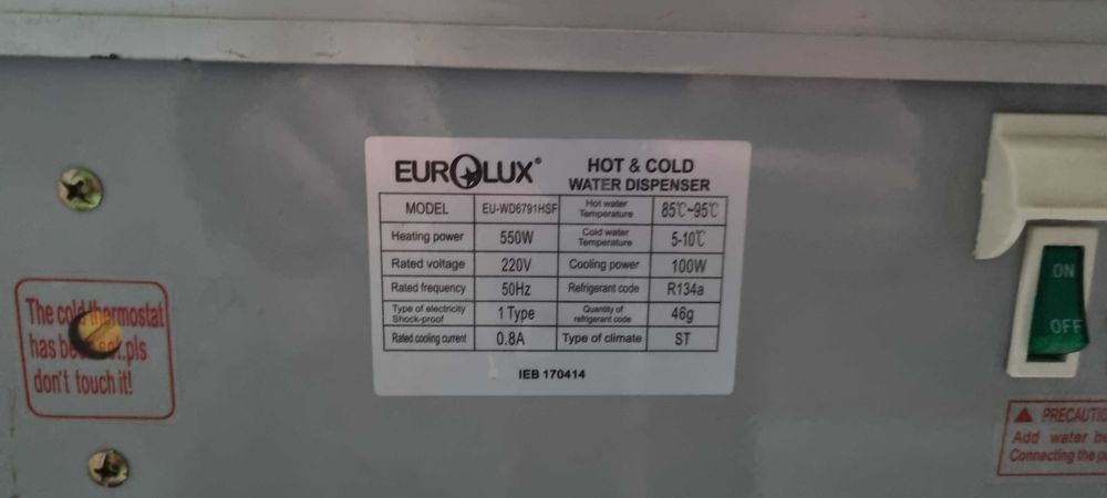 Кулер для воды Eurolux