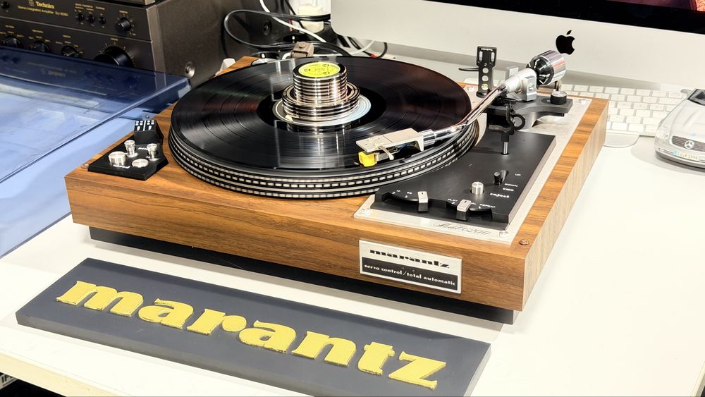 Marantz Model 6200 Pick-Up Vintage Hi-Fi Full Automatic, Servo Motor, Belt Drive, 33/45 RPM, Pitch Control, Braț S, Stroboscop, Audio-Technica