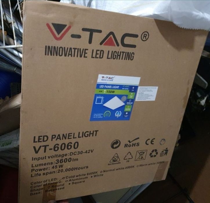 Led panou V-Tac / Senzori mișcare 360°