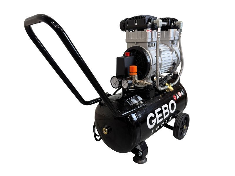 Безшумен компресор без масло 30 л gebo tools