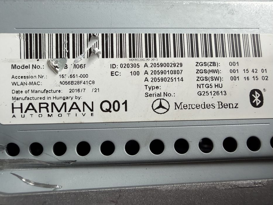 Navatie mare Mercedes C W205, GLC X253, Vito W447