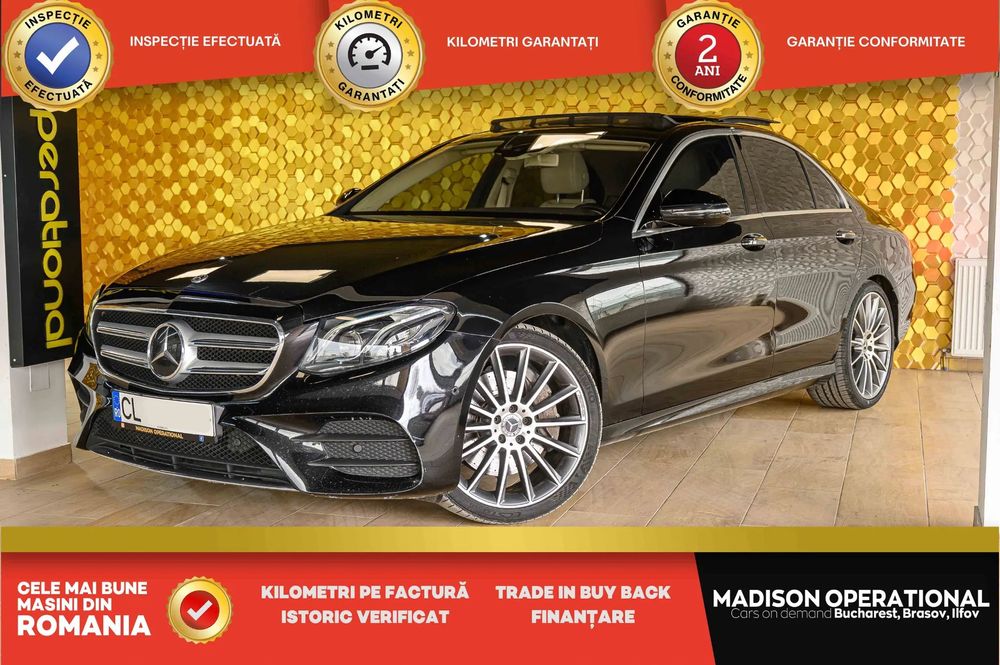 Mercedes-Benz E 18.843e+TVA ///AMG 4Matic airmatic Distronic Pano Turbine Hibrid 440cp