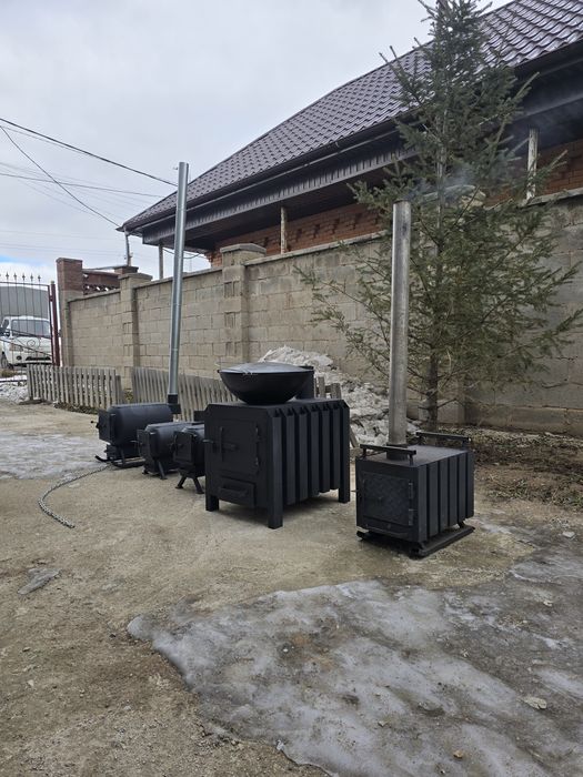 Печь-буржуйка...