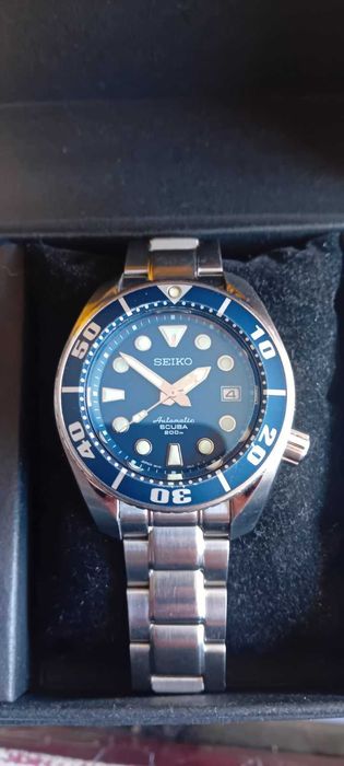 Seiko Prospex JDM Sumo "Blumo" SBDC033 (6R15) + сапфир – култов дайвър, отличен, бартер
