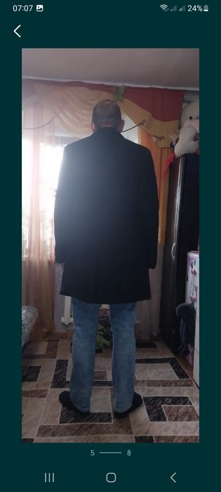 Мужское пальто шерстяное