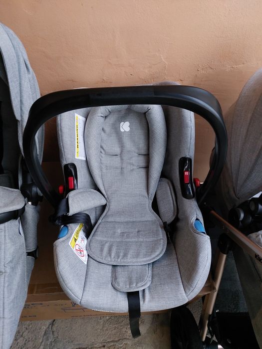 Бебешка количка 3 в 1 Kikka Boo Ugo Light Grey Melange