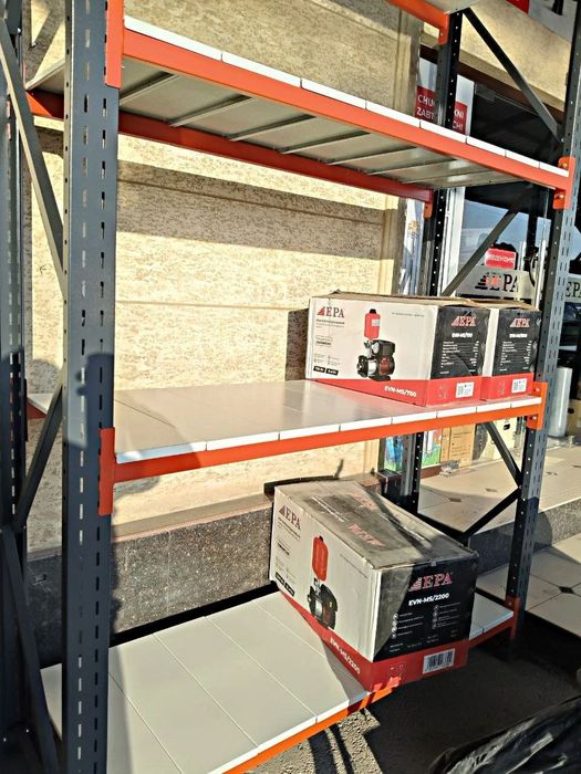 Стеллаж складской среднегрузовой с балками/настилом