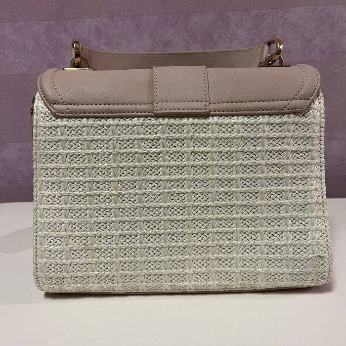 Бледорозова чанта Basile от еко кожа