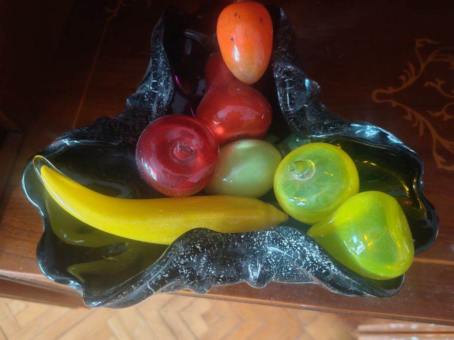 Bol fructe sticle de Murano