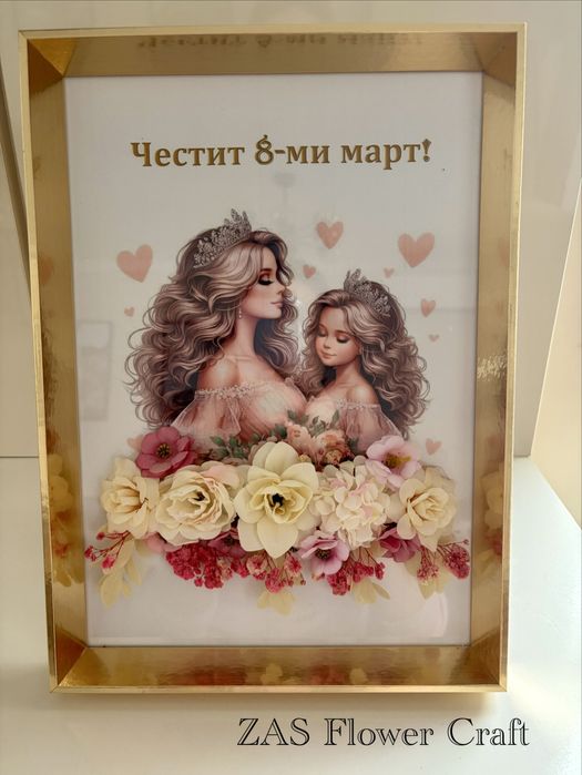 3Д рамки със сапунени цветя А4/21/29см