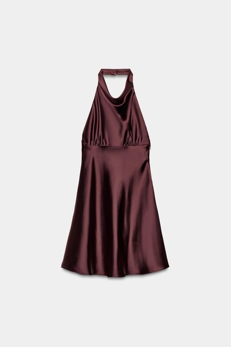 Сатенена рокля ZARA