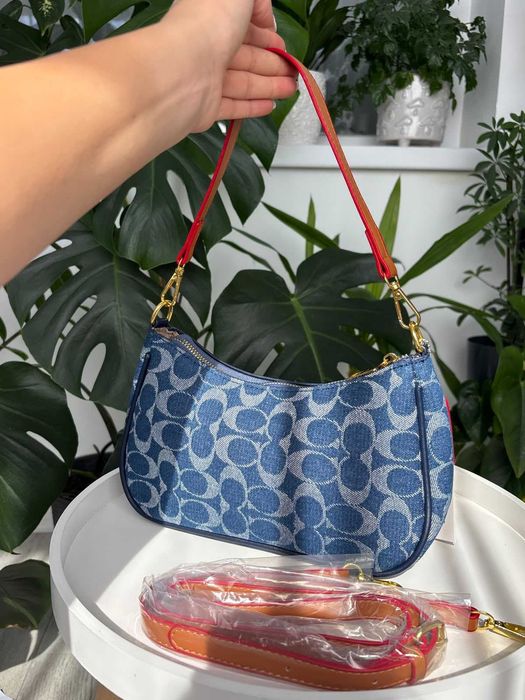 Geanta Coach Terry denim
