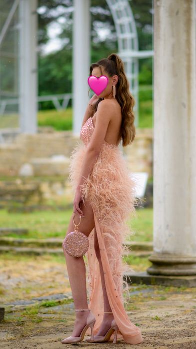 Бутикова официална рокля с чанта